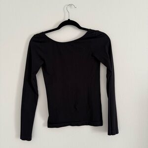 Free People Low-Back Seamless Long Sleeve